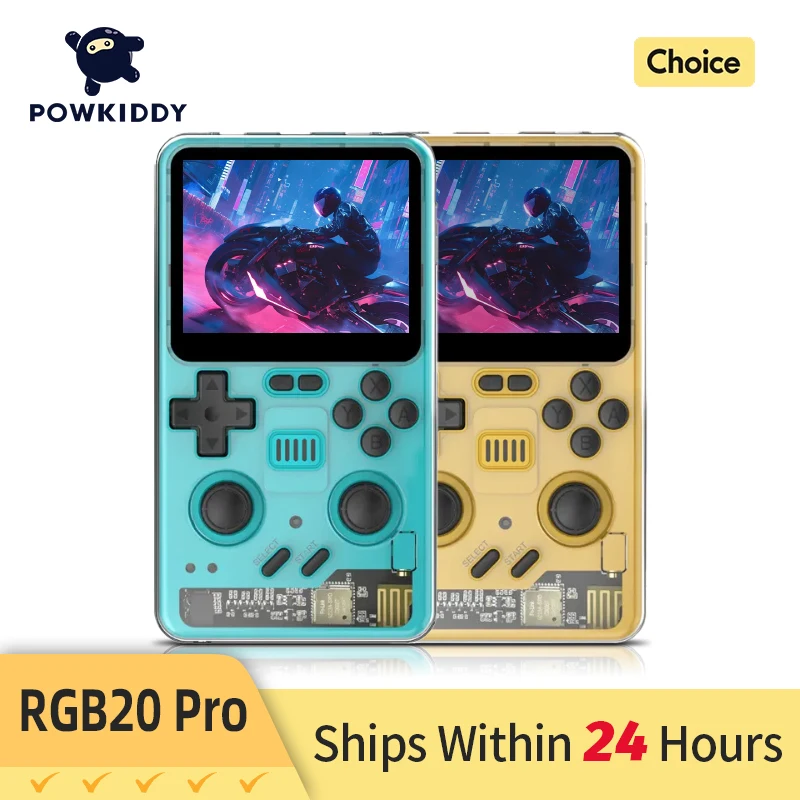 POWKIDDY RGB20PRO レトロハンドヘルドゲームコンソール 3.2 インチ