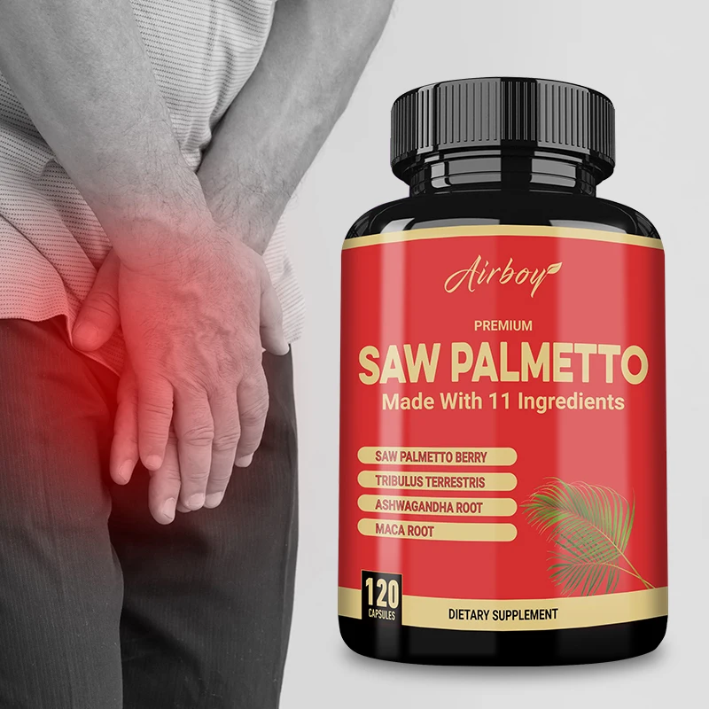 

Saw Palmetto - Natural Prostate Support, DHT Blocker, Relieves Frequent Urinary Injury, Promotes Energy Production, Non-GMO