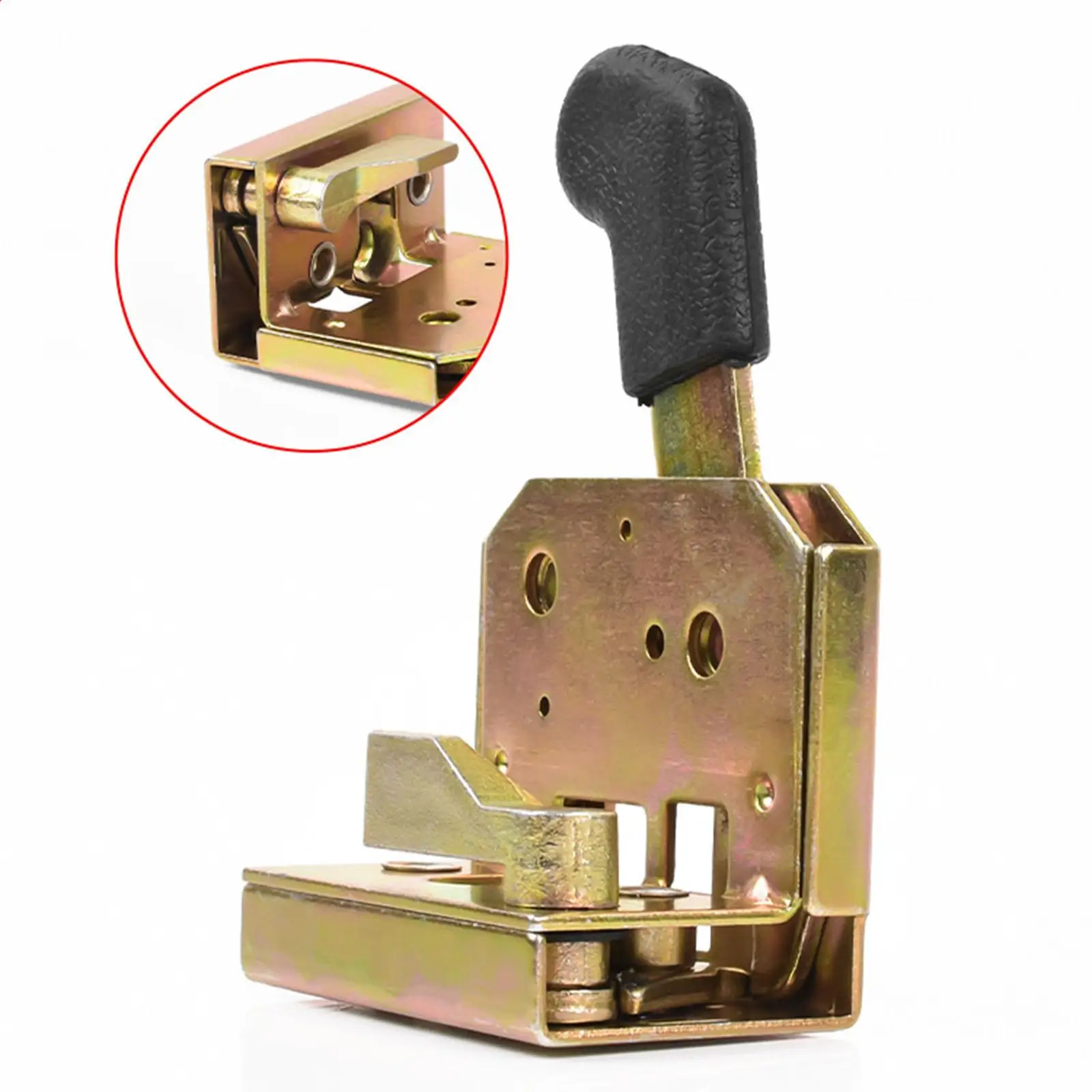 

Electric Tricycle Door Lock Secure Metal Latch Kit Easy to Install Practical Convenient Tractor Forklift Door Handle Lock Set