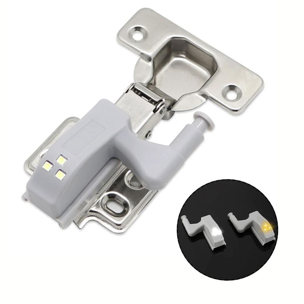 

LDE Hinge Light for Cabinets Built in 0 25W Sensor Light with 3 Bright LED Lights for Enhanced Illumination in Furniture