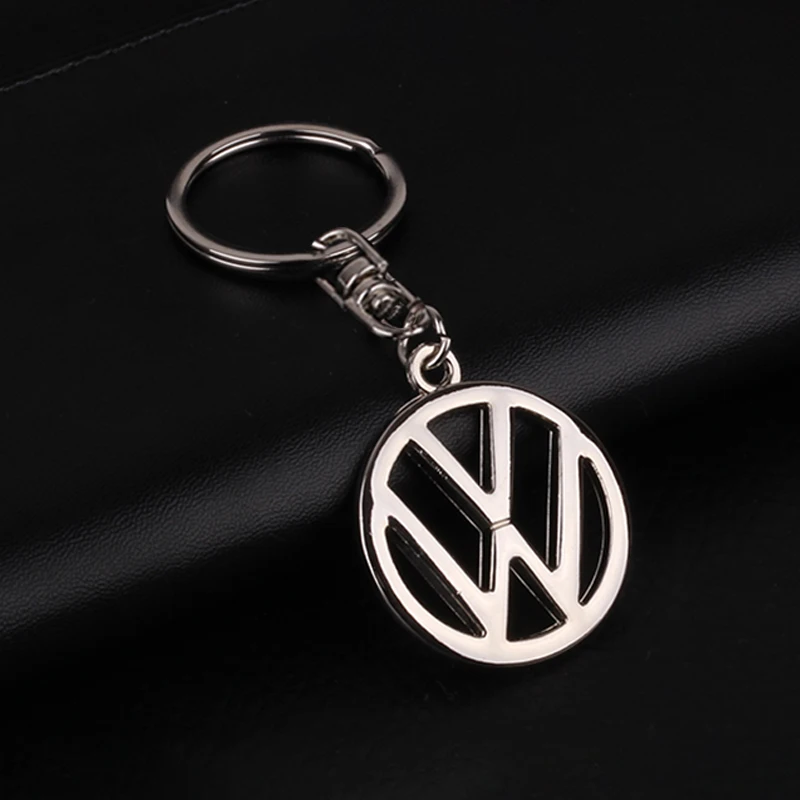 Portachiavi per auto Badge portachiavi anelli in metallo per Volkswagen VW GOLF CC Polo Tiguan CADDY PASSAT T-ROC Polo Tiguan accessori per auto