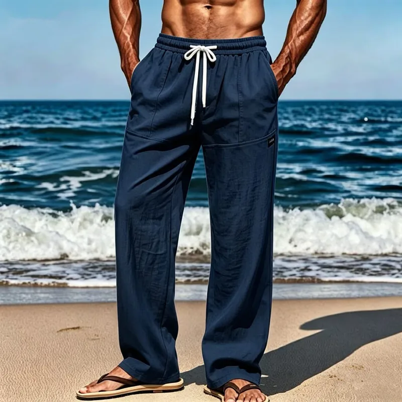 2026 Europäischer Verkaufsschlager: Neue Sommer-Strandhose für Herren, Bequeme Freizeithose, Locker und Vielseitig