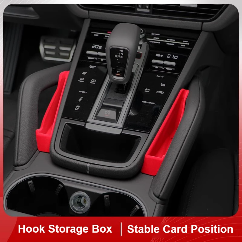 

For Porsche Cayenne 2018 2019 2020 2021 2022 2023 Car Central Control Armrest Storage Box Door Interior Modification