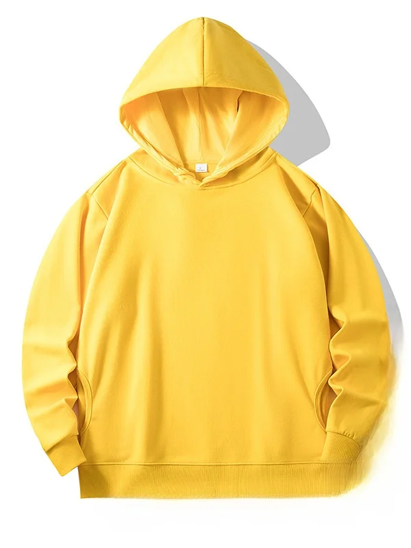 

Casual Hooded Sweatirt with Loop kets Comfortable Polyester Fabric Long Sve Youth Faion Spring Autumn Wear
