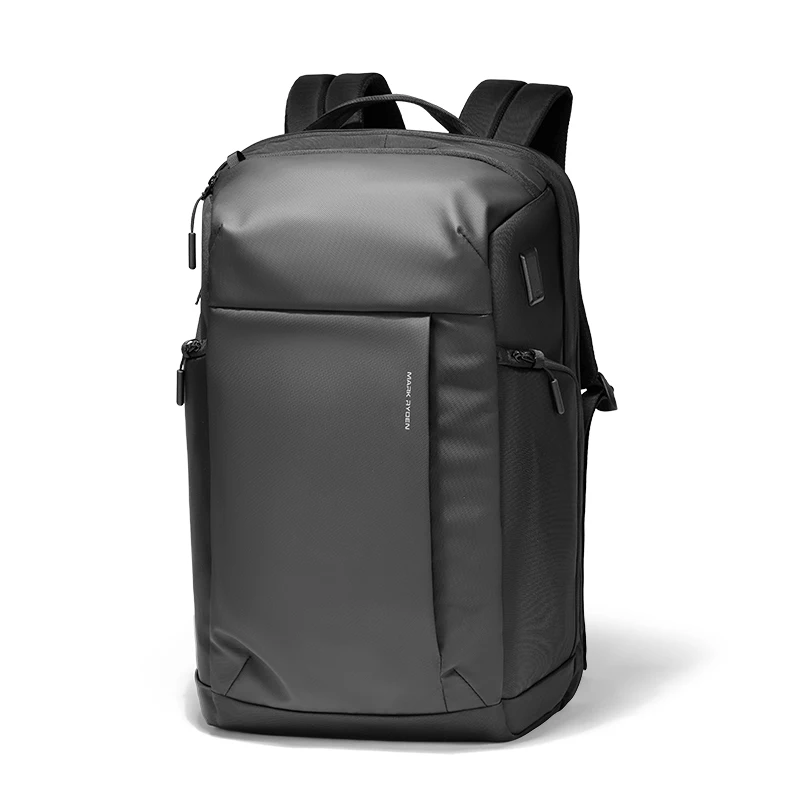 MARK RYDEN Men‘s Business Work Laptop Bag 180° Travel Backpack with USB Charging Port Waterproof Material