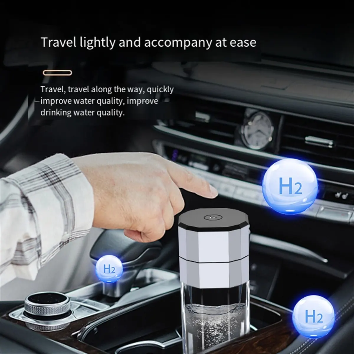 【a21z】-generateur-d'hydrogene-par-electrolyse-pem-8000ppb-bouteille-d'eau-hydrogenee-portable-rechargeable-avec-affichage-blanc-argente