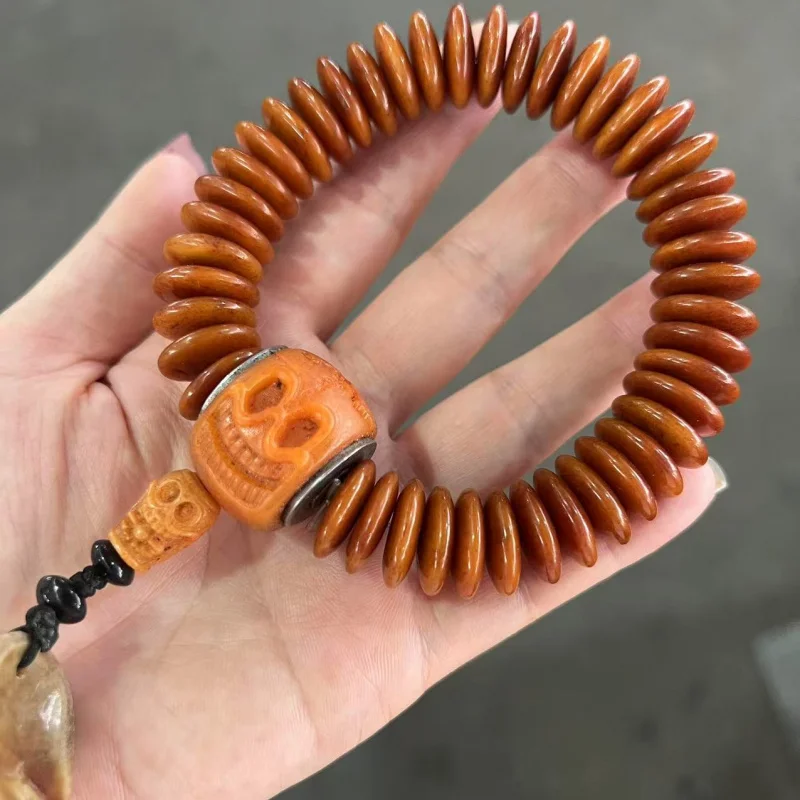 Antique-Style Cultural Art Miscellaneous Yak Bone Spacer Accessories Fashionable Versatile Bracelet