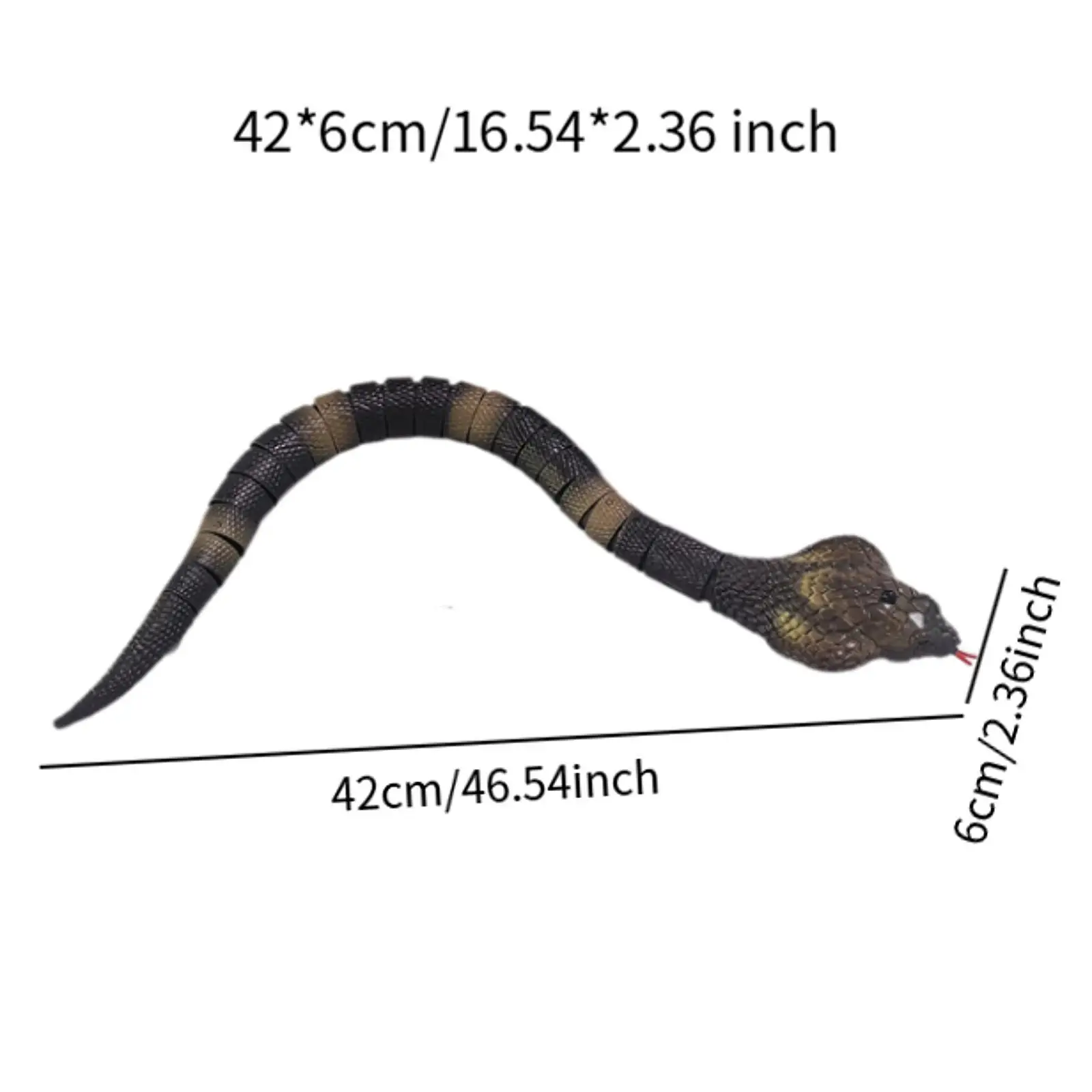 Remote Control Snake Moving Snake Toy Left USB Rechargeable Cat Toys Snake for