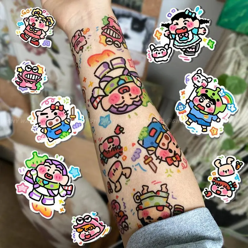 

Crayon Shin-chan Tattoo Sticker Cute Cartoon Originality Washable Tattoo Sticker New Fashion Delicate Waterproof Stickers