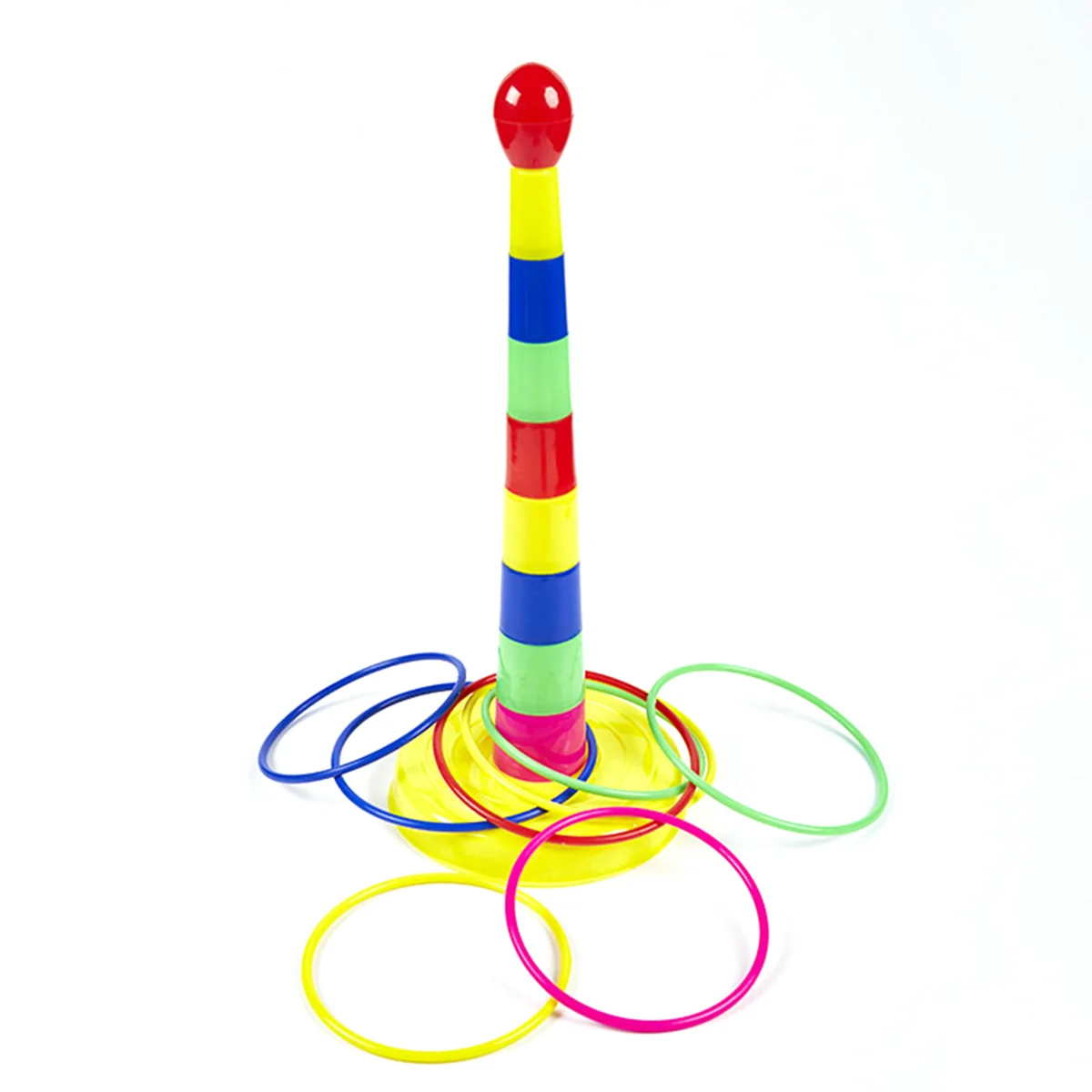 Anneaux de lancer miniatures multicolores pour enfants, jeu de carnaval, jouets d'extérieur pour enfants, 12 pièces