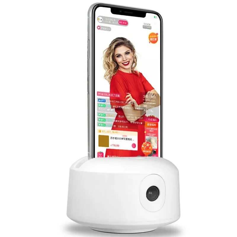 360 Degree Rotating Smart Pan Tilt Phone Holder Object Intelligent Tracking Moving Humanoid Camera Face Recognition Selfie Stand