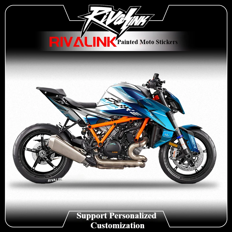 OTOM Motorcycle Stickers Kit 3M Customize Anti-scratch Backgrounds Decals for KTM Super DUKE 1390 Moto Full Graphics Decals