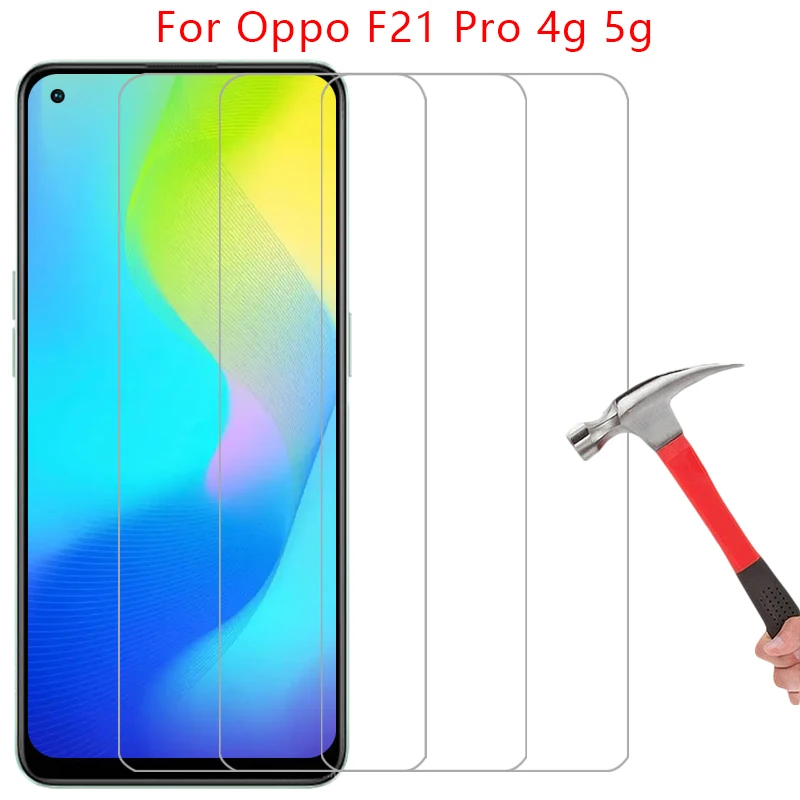 protective tempered glass for oppo f21 pro 4g 5g screen protector on oppof21 f 21 21f f21pro phone film glas opp opo oppa appo