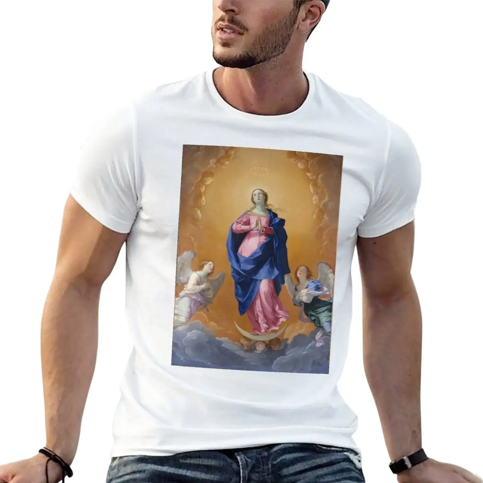 Guido Reni. The Immaculate Conception, 1627. T-Shirt graphics new edition blanks Men's clothing