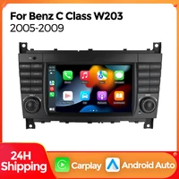 MEKEDE-REPRODUCTOR Multimedia para coche, Radio con Android, Carplay, para Mercedes Benz CLC W203 Clase C C180 C200 CLK200 CLK W209