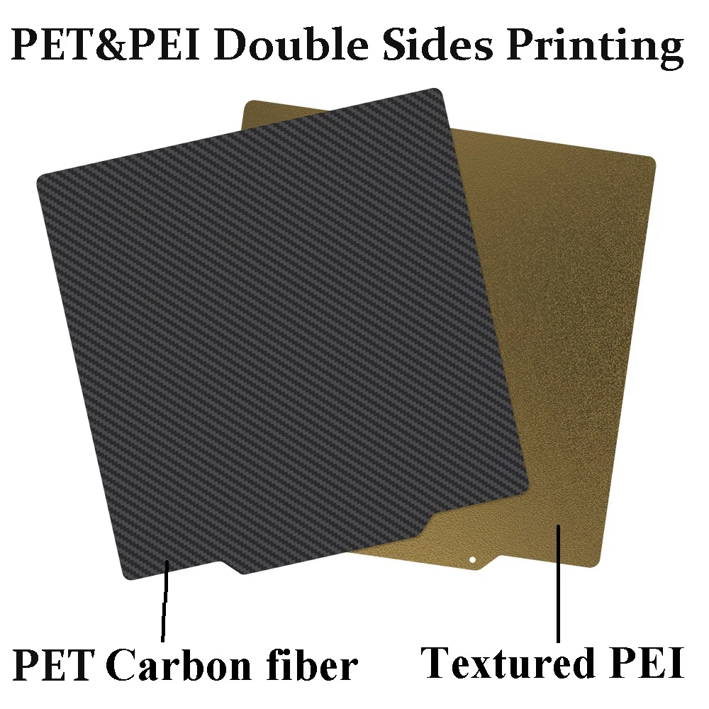 

Double Side PET PEI Spring Steel Sheet PEI Magnetic Build Plate 220/235/310mm Heated Bed For Ender 3 Bambu Ender 5 3D Printer