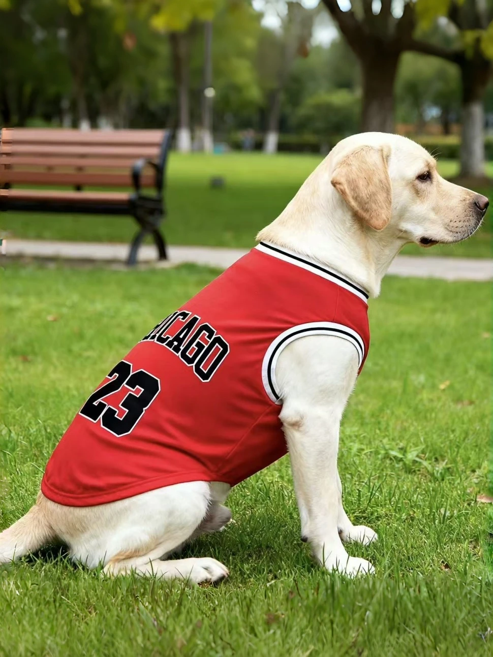 Sommerliches, leichtes, atmungsaktives Hundesport-Tanktop, Stil 23, für mittelgroße und große Rassen, Dobermann, Golden Retriever, Deutscher Schäferhund – Detail 7