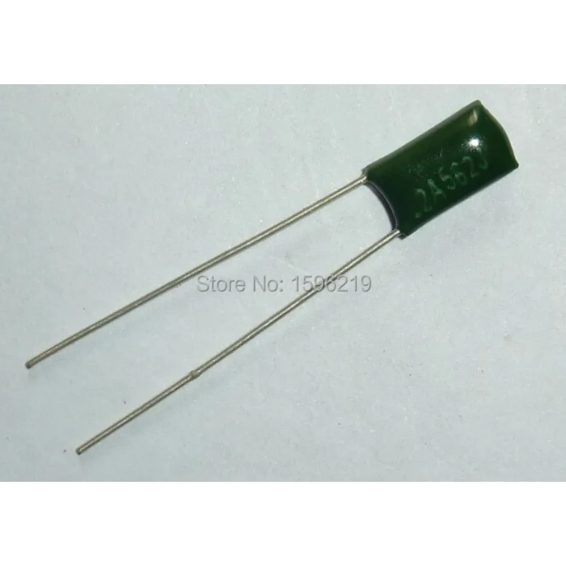 

200pcs Mylar Film Capacitor 100V 2A562J 5600pF 5.6nF 2A562 5% Polyester Film capacitor - Free Shipping