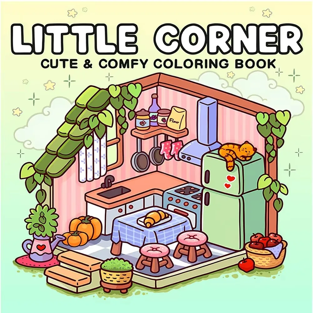 Cute Comfy Coloring Book For Adults And Teens Adorable Creatures Cozy Hygge Moments Little Corner Relaxation Art Guide