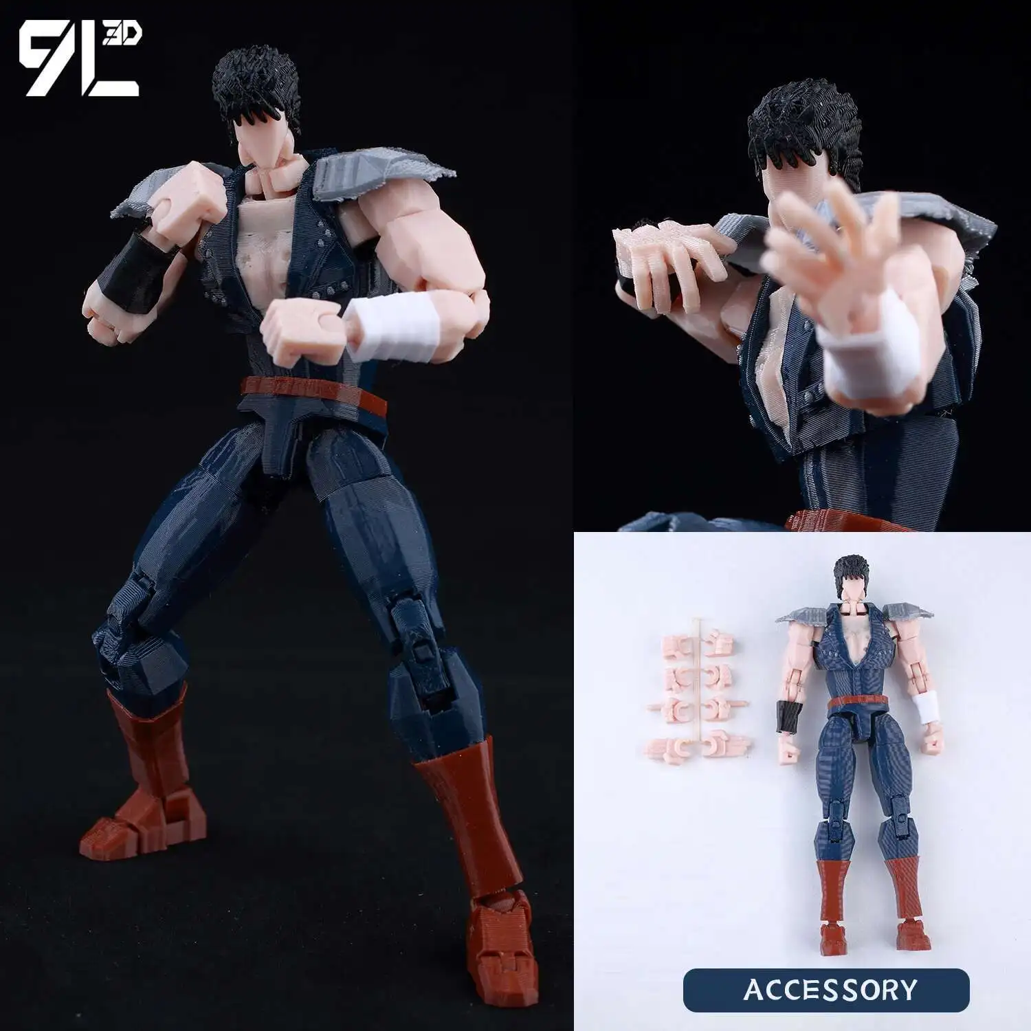 9L3D Gedrukt Anime Karakters Lucky 13 Zoro Dummy Actiefiguren Monkey D.Luffy Multi-Jointed Beweegbare Shapeshift Mannequin Speelgoed