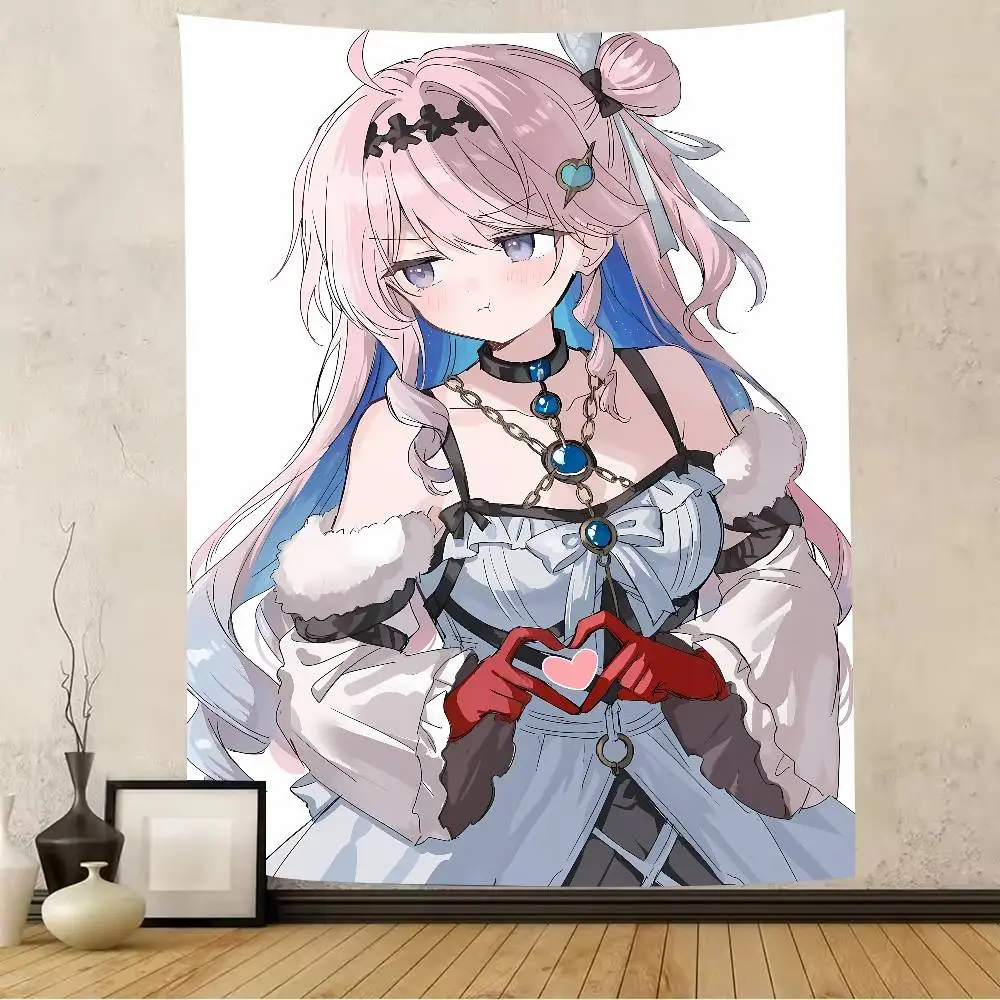 Cool Hot Wuthering Waes Gaming Cute Denia Tapestry Decoration Bedroom Dormitory Background Living Room Club Tapestry