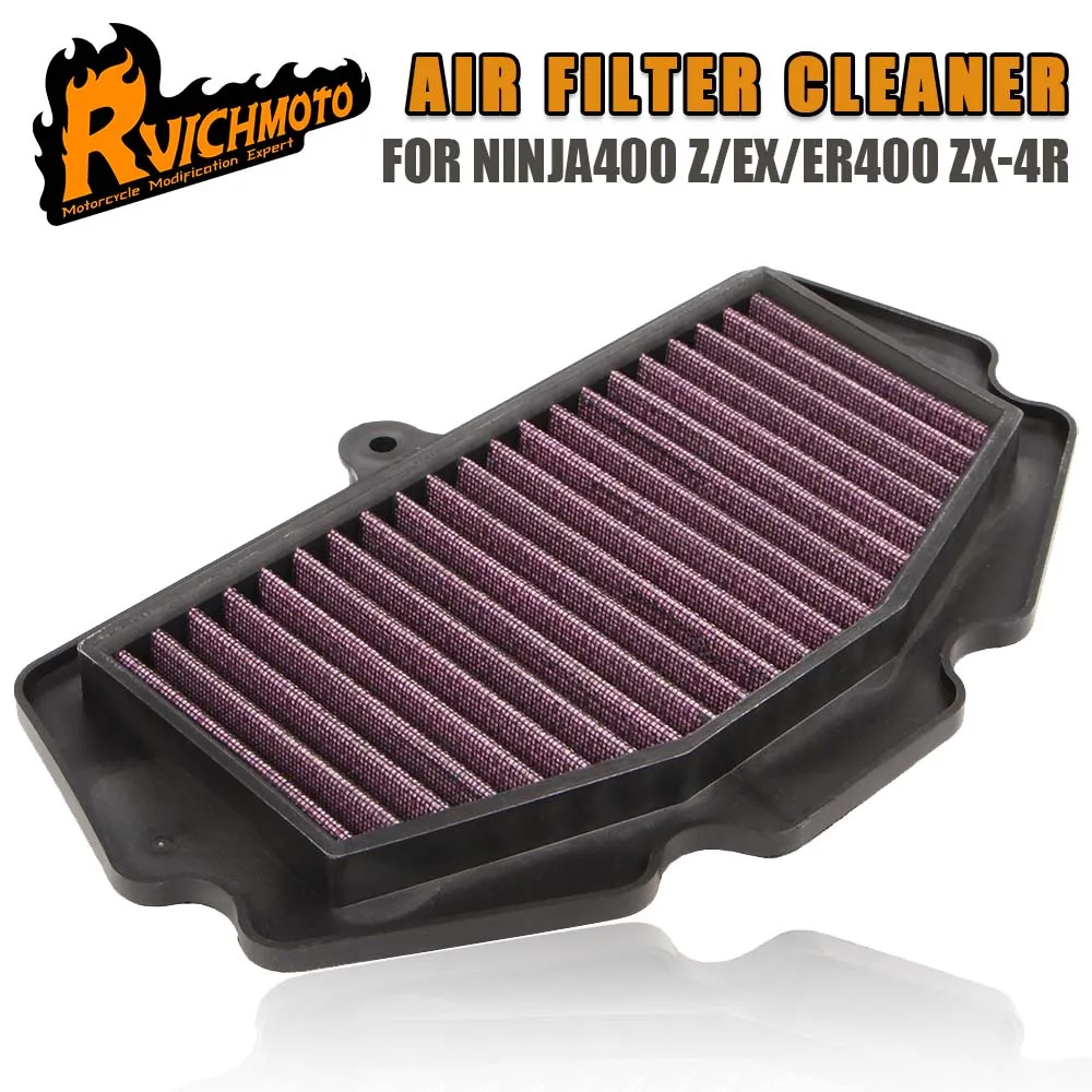 Z EX ER 400 Motorcycle Washable Air Filter Intake Purification Cleaner For KAWASAKI Z400 EX400 ER400 ZX-4R ZX4R For NINJA 400