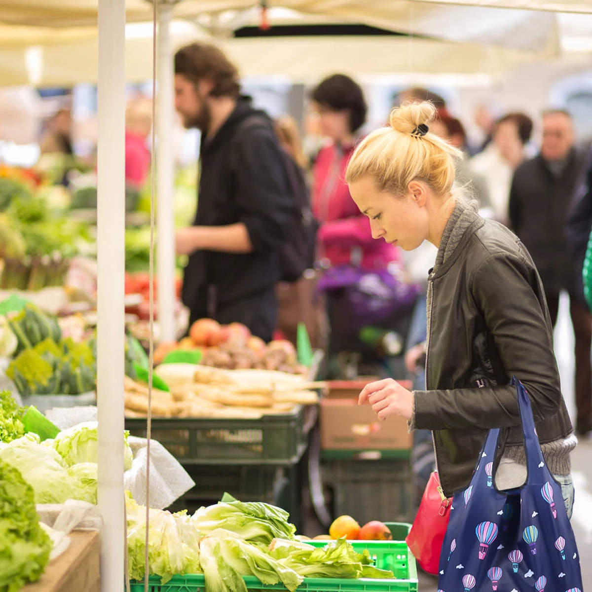 

Waterproof Travel Bag Foldable Lightweight Bag Grocery Shopping Tote Bags for Grocery Storage Luggage Portable