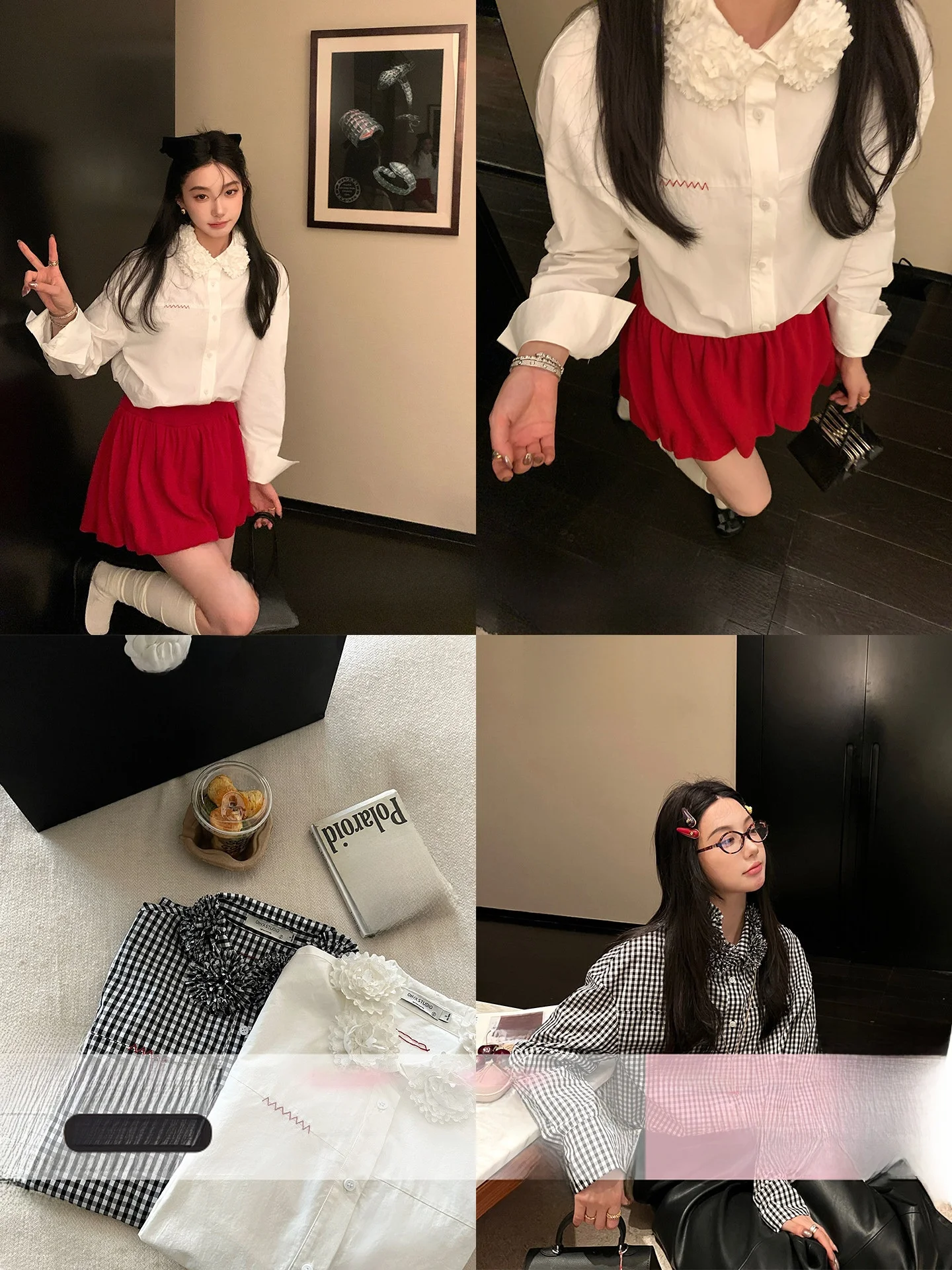 

Винтажный женский кардиган свободного кроя с 3D-цветами и клетчатым узором, ручной работы, для повседневной носки