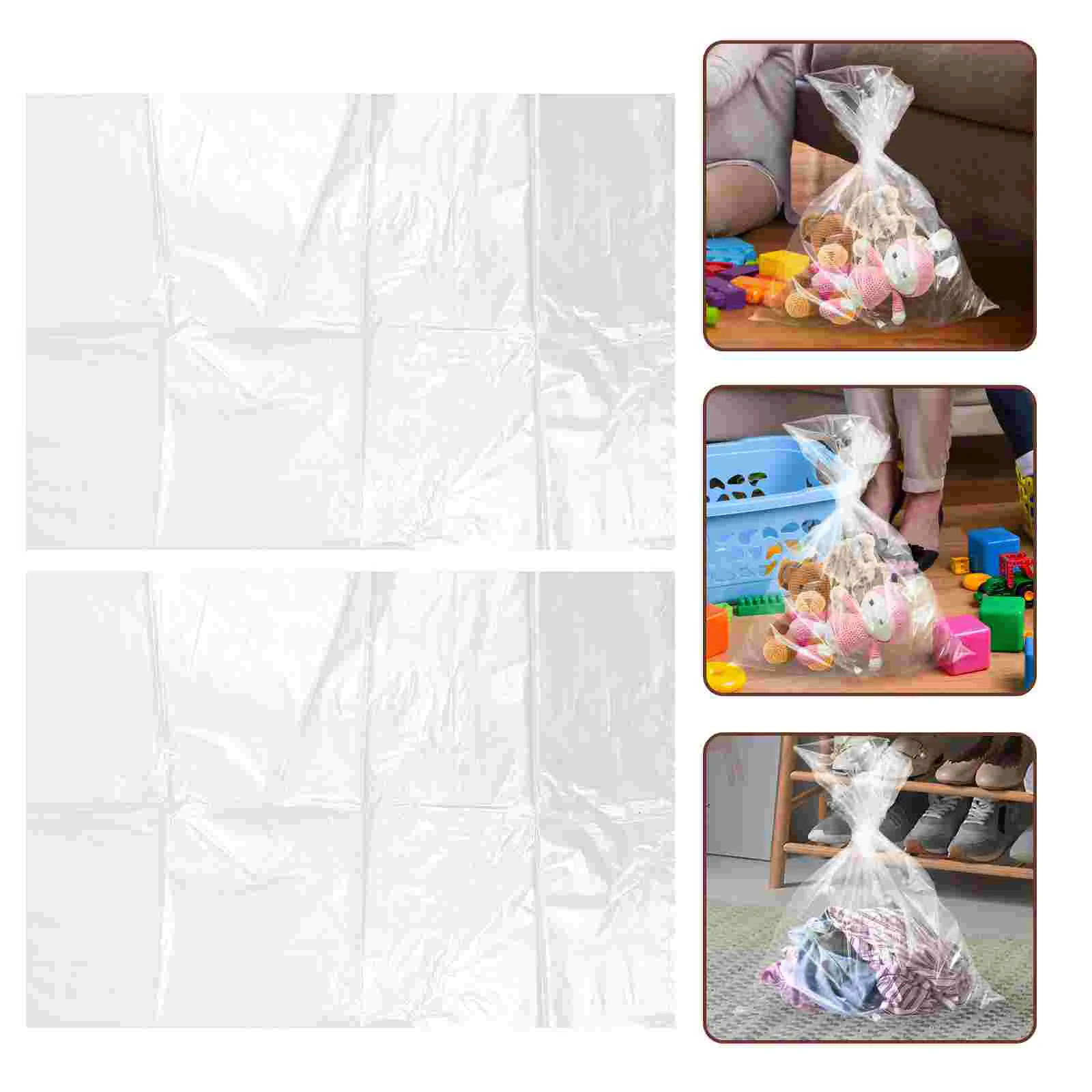 2 Pcs Oversized Plastic Bag Large Cover Furniture Couch Thicken or for Moving Pe Household Wrapping