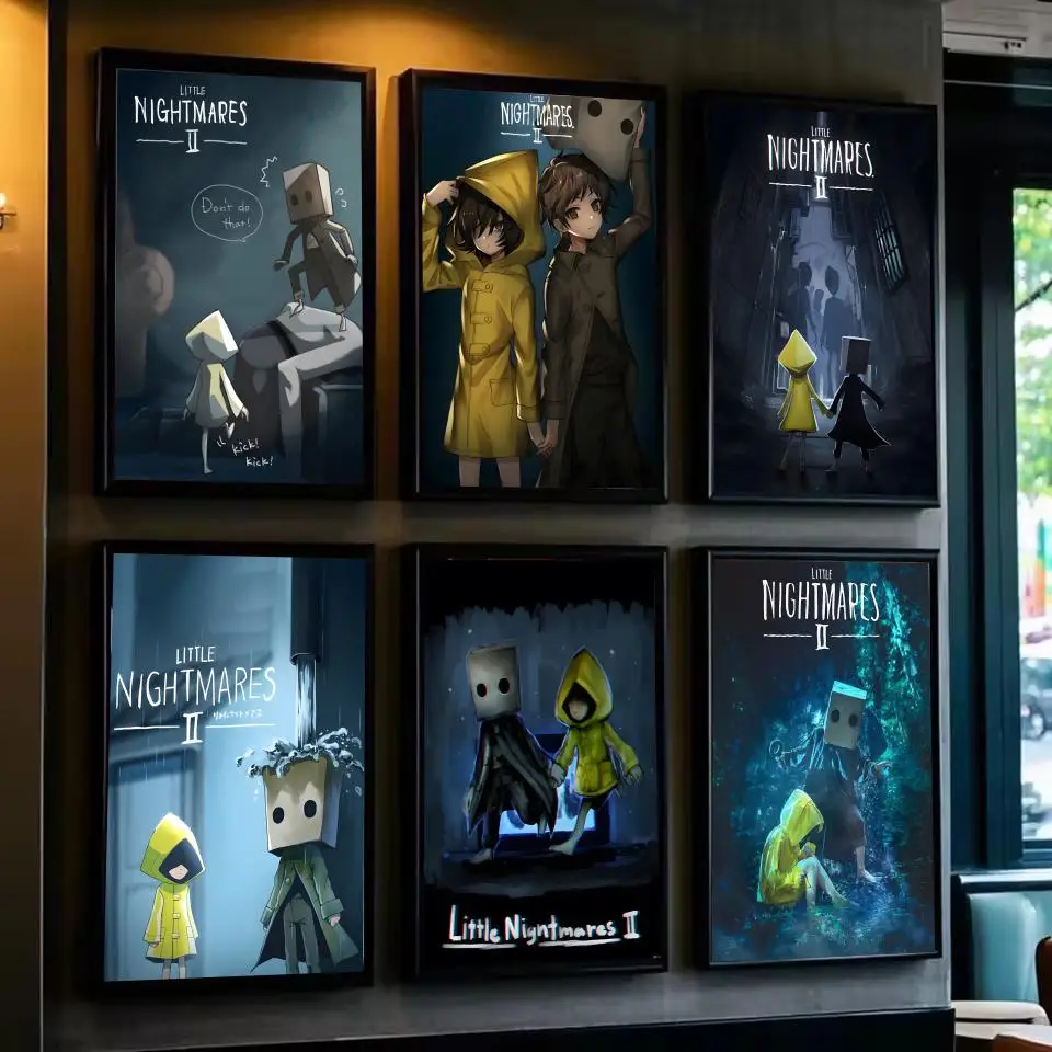 ملصق ملصق لعبة Little Nightmares مقاوم للماء عالي الدقة ملصق فني جداري ذاتي اللصق ديكور جمالي للمعيشة المنزلية