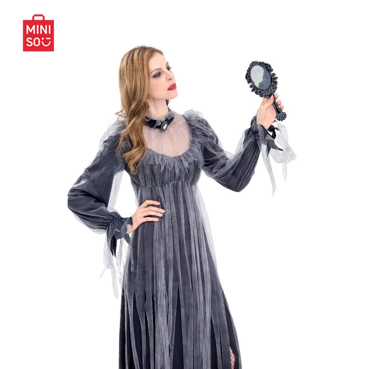 MINISO déguisement d'halloween Cos Costume Zombie Vampire démon Costume Bar fête fantôme foncé