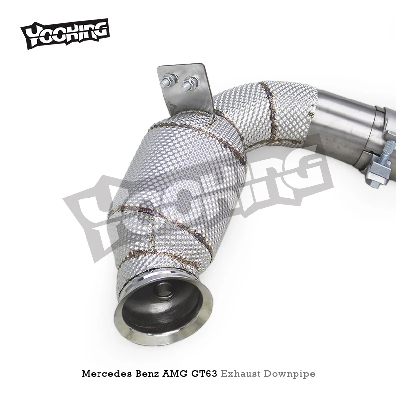OEM Stainless Steel Downpipe With Heat Shield For Mercedes-Benz AMG GT63/GT63S 4.0TT 2019+ Straight Header