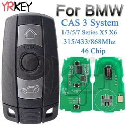 Car Remote Key for BMW CAS 3 System Z4 1/3/5/7 Series X5 X6 E60 E61 E70 E71 E87 E90 315LP 315MHz 433Mhz 868MHz 46 Chip Car Key