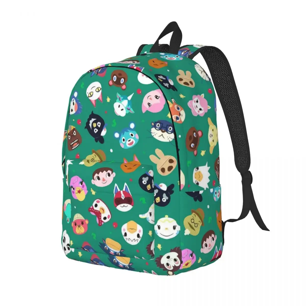 Video Game Animal Village Backpack Elementary High College School Student Monkey Zoo Book Bags Men Women Daypack Gift