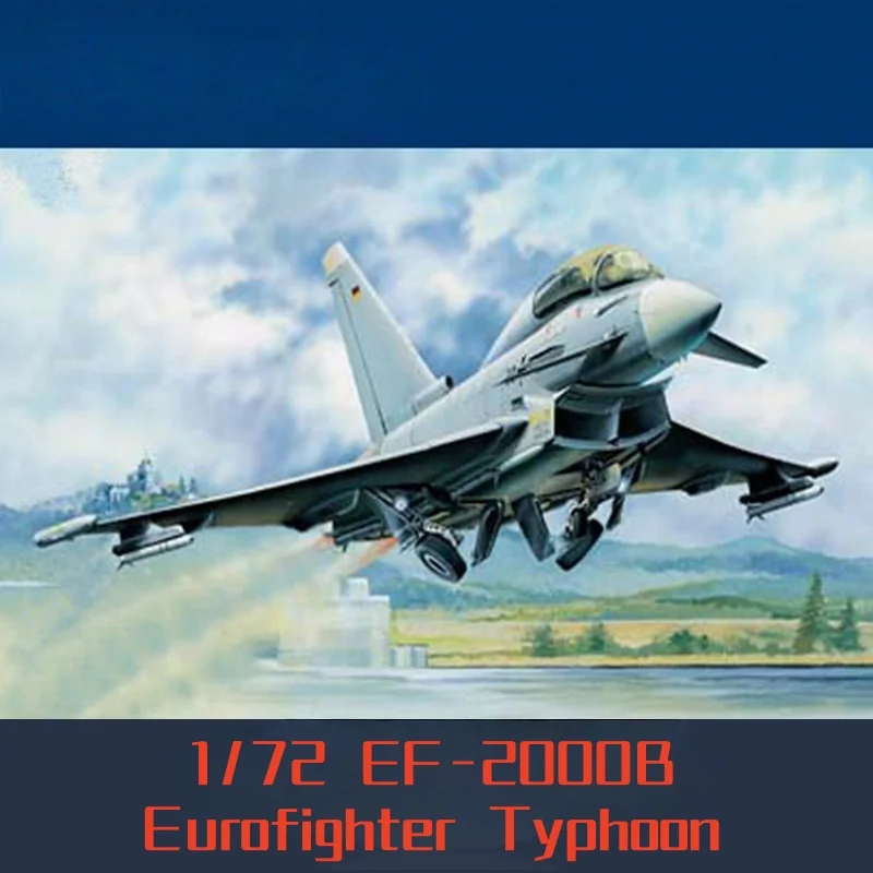 

TRUMPETER 1/72 EF-2000B Eurofighter Typhoon Fighter Plastic Assembly Puzzle Model