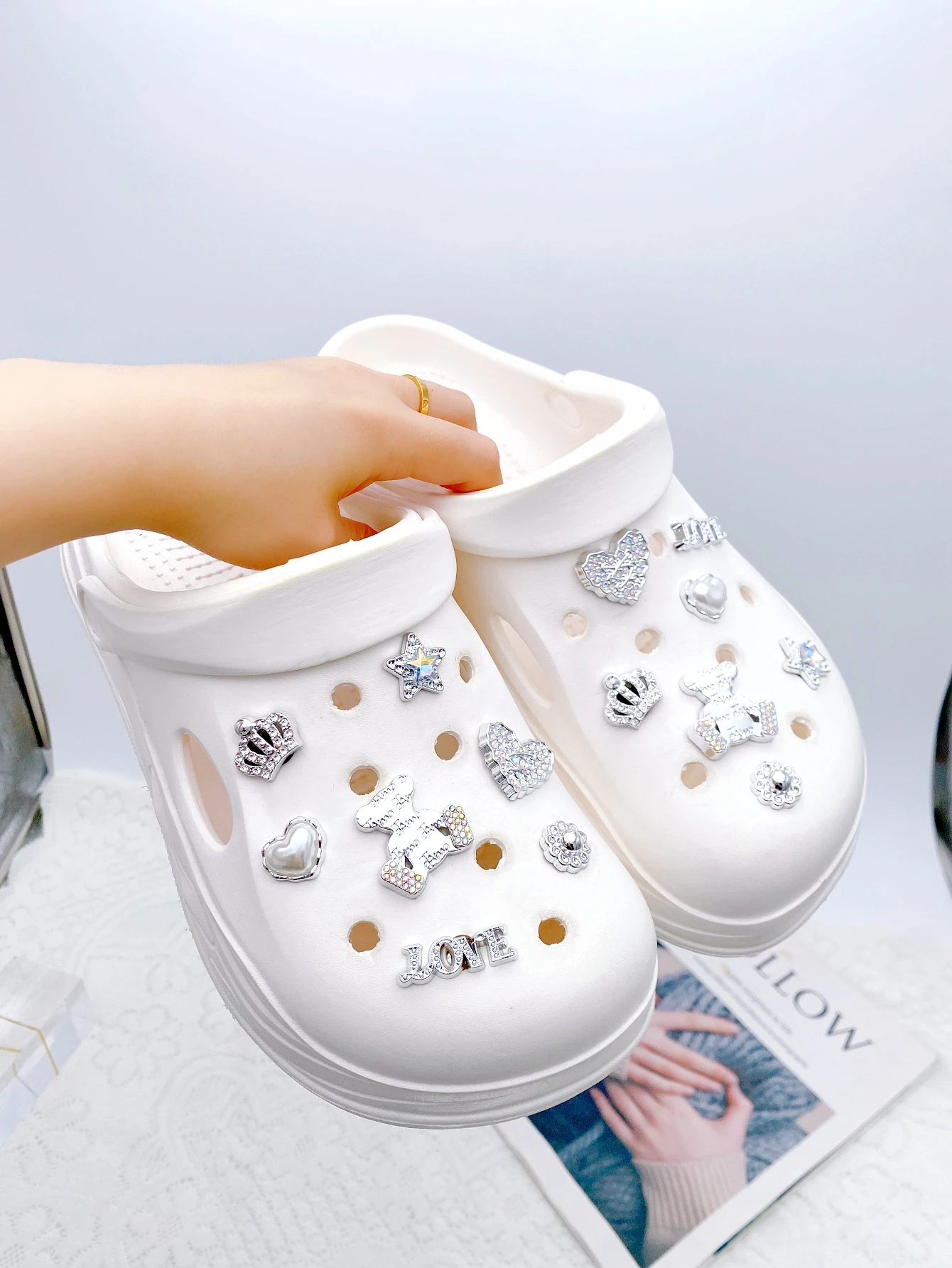 14-piece shoe decoration DIY casual shoe decoration - An interesting and versatile way to personalize your footwear