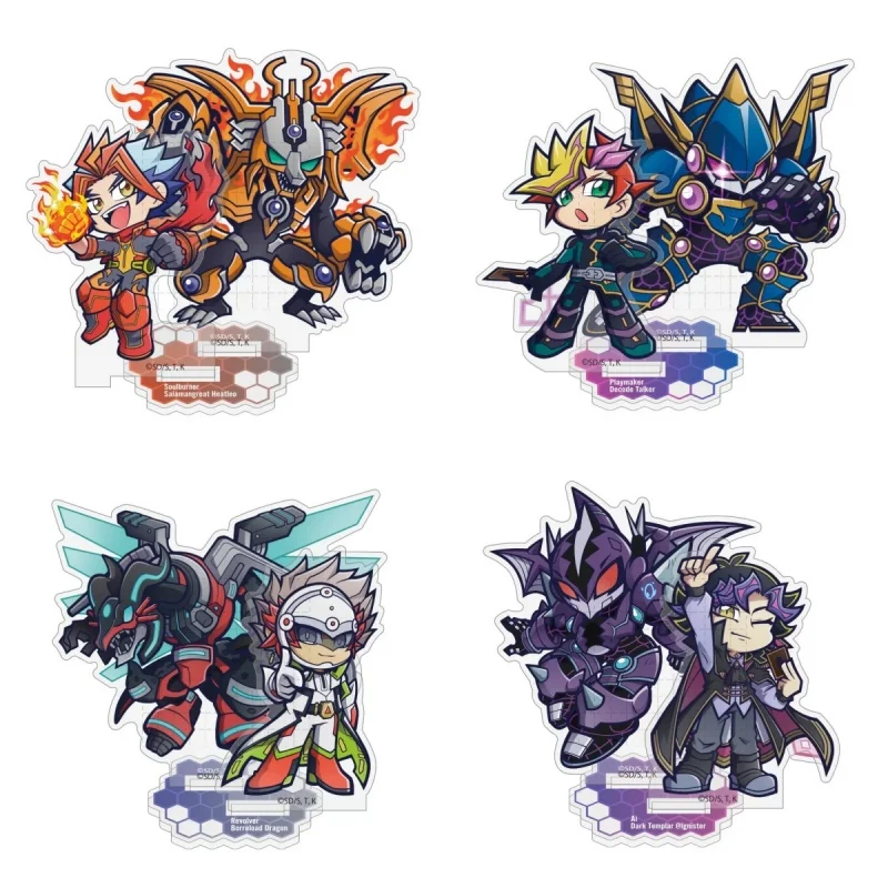 Yu-Gi-Oh! 15cm Yugi Mutou Dark Yugi Joey Wheeler Tristan Taylor Ryo Bakura Acrylic Standing Keychain Tabletop Decorations