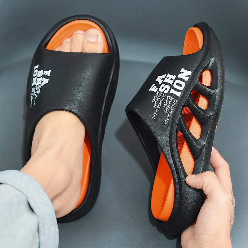 Sheval ues Eva weiche Sohle männlich rutscht neue Sommer Herren Hausschuhe atmungsaktive hohle Strands andalen leichte bequeme Indoor Flip Flop