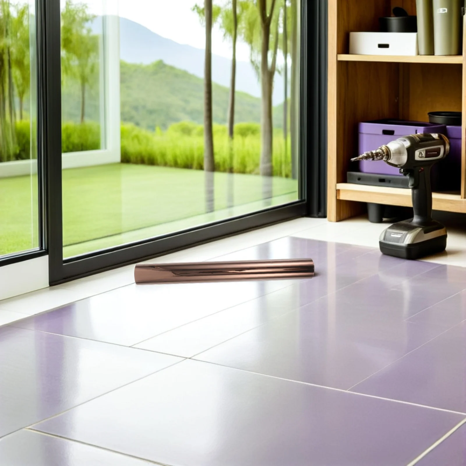 Односторонняя зеркало пленка для окон 118x30 см