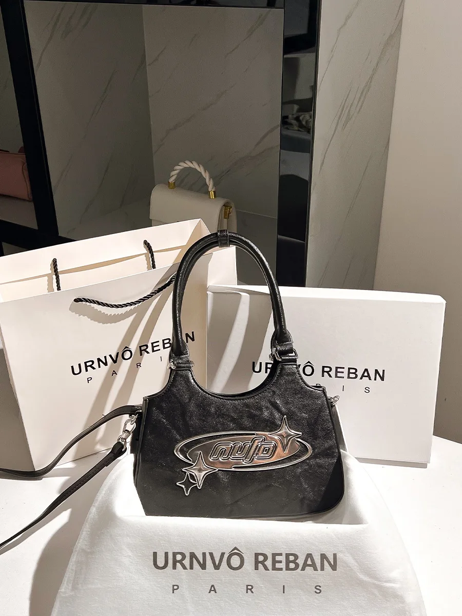 

A.cound Song сложенная сумка из натуральной кожи Sli Commuter French Bread Bag Bla Сумка через плечо с мягкой ручкой для молодых женщин