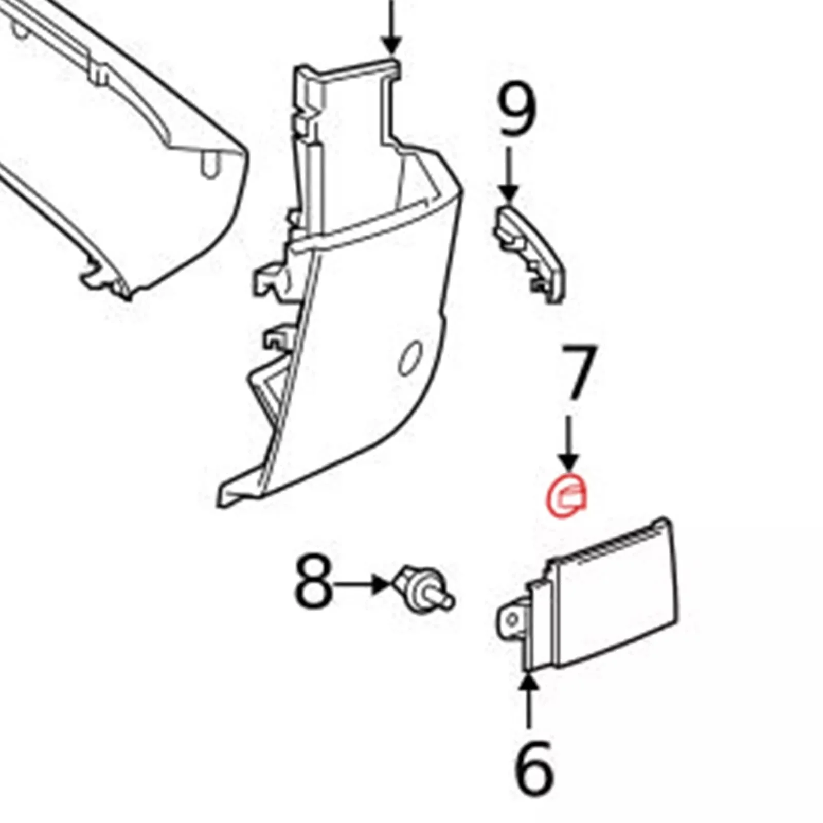 

Sprinter Side Body Moulding Strip Trim Clips A9109910000 For Mercedes Sprinter 907 910 2019-On Bumper Corner Cover Clips