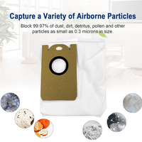A07F-25PCS Dust Bag For Proscenic M8 Pro/M7 Pro/M7 Max/Uoni V980 Robot Vacuum Dust Collection Bag Large Capacity Cloth Bags