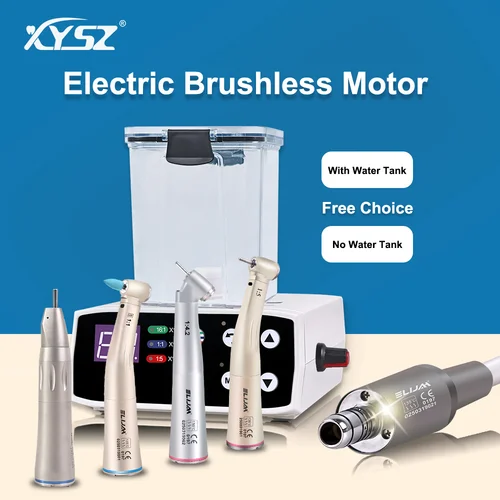 Micromotor eléctrico sin escobillas LED Dental con tanque de agua, pulverizador interno, 2/4 agujeros, apto para pieza de mano 1:1/1:5/16:1, herramientas de odontología