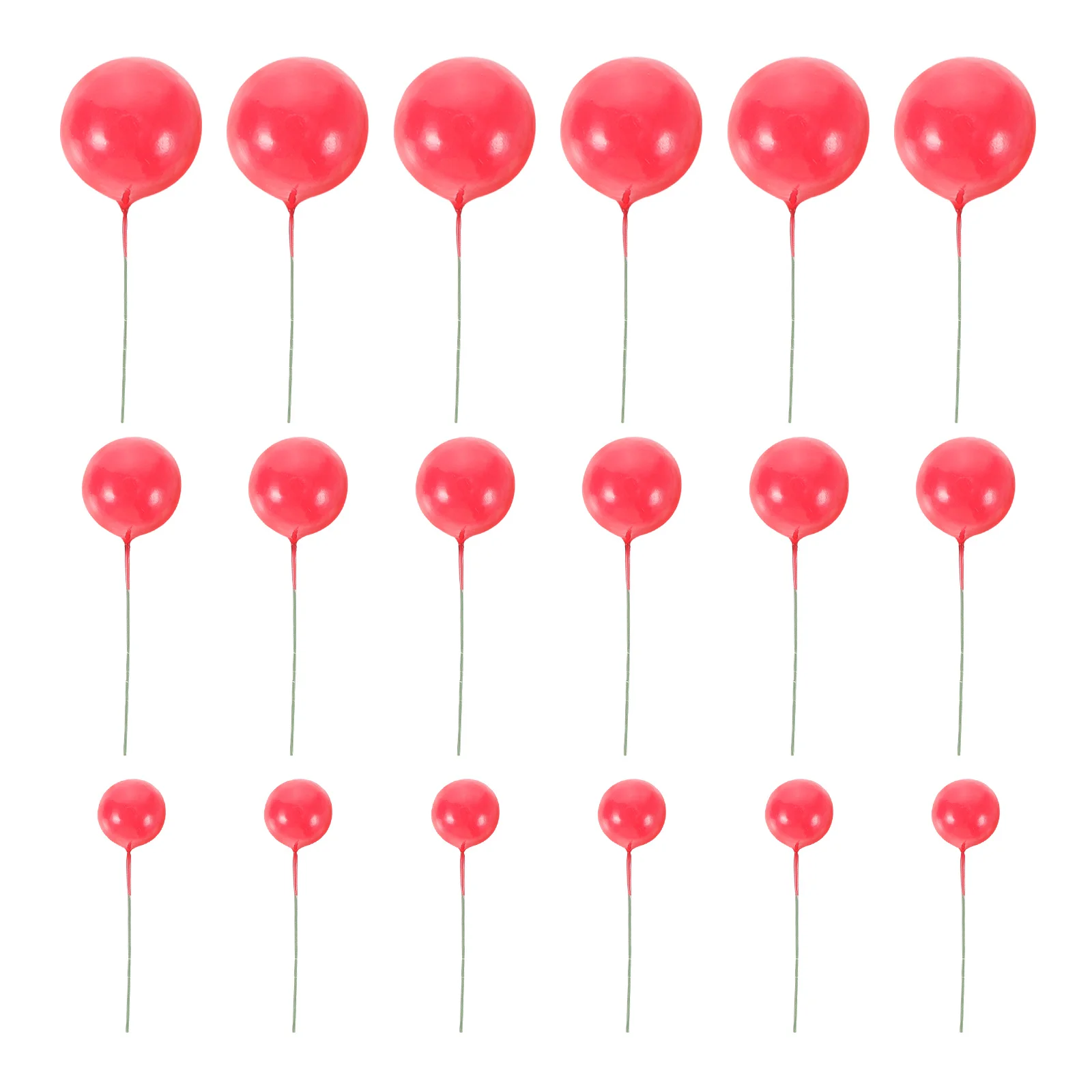 

30Pcs Colored Mini Foam Ball Cake Inserts Cake Picks Decoration Dessert Topper DIY Party Wedding Birthday Supplies