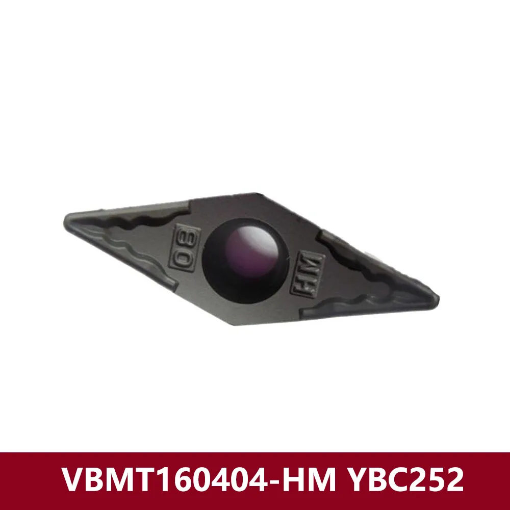 Original VBMT160408-HM YBC152 Carbide Inserts VBMT 160408 HM VBMT1604 VBMT16 Machine Turning Tools CNC Lathe Cutter VBMT332-HM