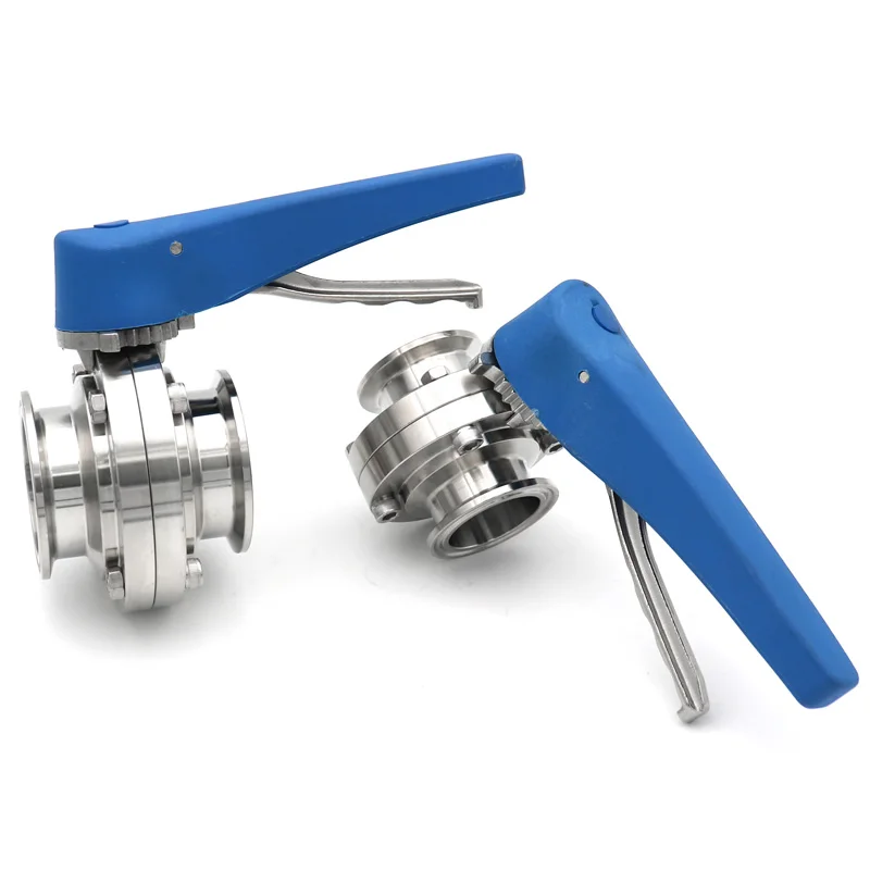 304 Stainless Steel Sanitary Butterfly Valve Tri Clamp 1