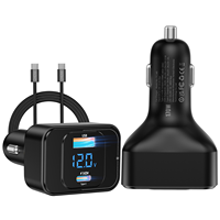 170W PD3.1 Car Charger with LED Display, USB-C Stable Fast Charging (140W+30W) for iPhone 16 Pro Max/Samsung S25 Ultra