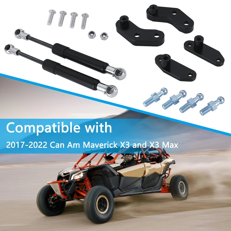 

Door Opener Kit Anodized Iron Door Support Rod Fit For Can‑Am Maverick X3 2017‑2020 Front Rear