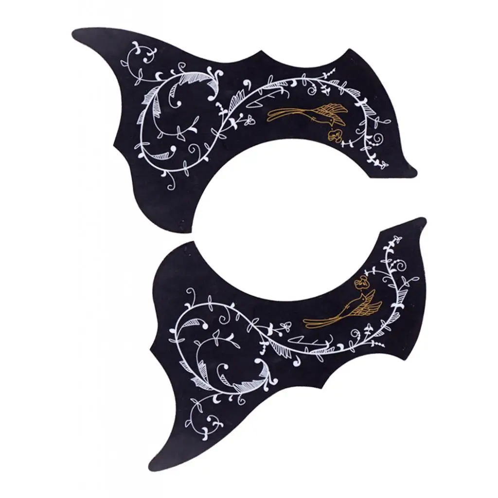 Left Right Handed 40/41'' Folk Guitar Pickguard Scratch Plate Black Guitar Pickguard Plate Double Handed Pickguard Part