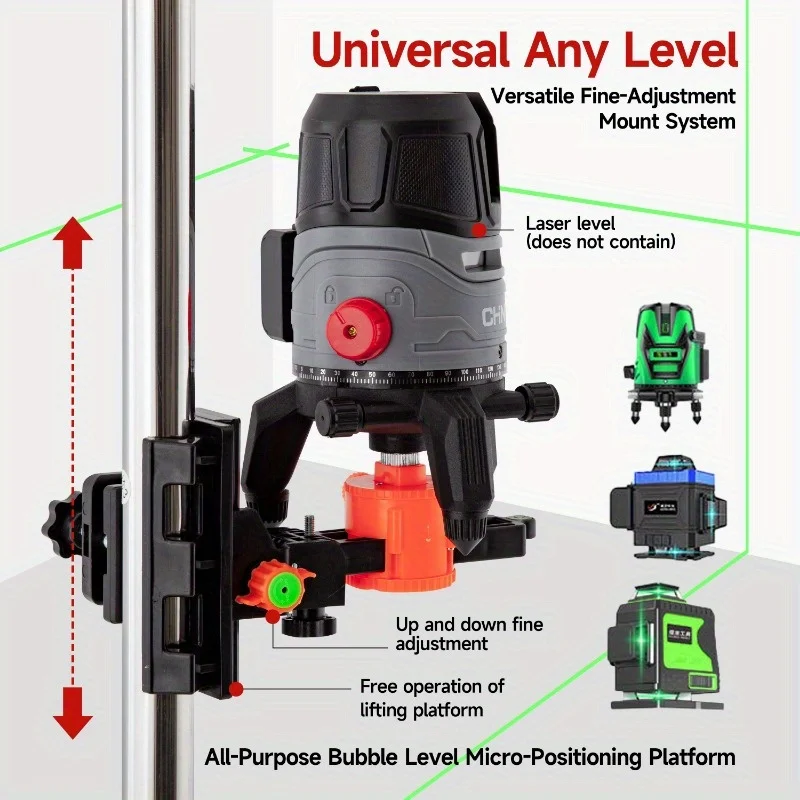 

Удлинитель промышленного класса длиной 15,4 фута, лазерный уровень, усиленная нержавеющая сталь, многофункциональное использование, полный набор аксессуаров